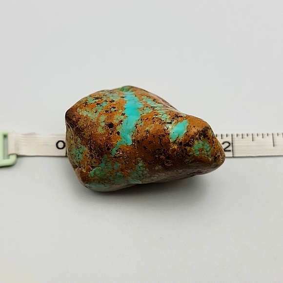 Natural Royston Pilot Mountain Fox Blue Gem Turquoise Polished 2 Specimen Nugget - Picture 6 of 12